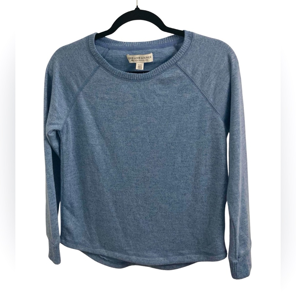 Live Love Lounge By Karen Neuburger Blue Sweater Size XS